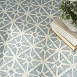 4' x 6' Ivory and Tan Geometric Hand Tufted Area Rug