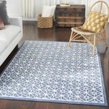 4' x 6' Gray and Ivory Geometric Hand Tufted Area Rug