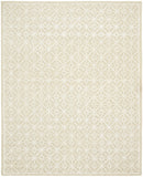 8' x 10' Beige and Ivory Geometric Hand Tufted Area Rug