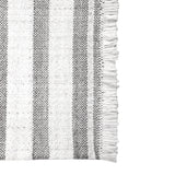 9' x 12' Gray Striped Handmade Stain Resistant Non Skid Indoor Outdoor Area Rug