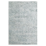 5' x 7' Silver Wool Geometric Hand Tufted Area Rug