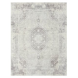 2' x 3' Gray Medallion Washable Non Skid Area Rug