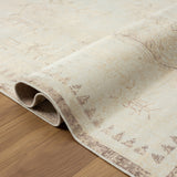 2' X 5' Beige Abstract Washable Non Skid Area Rug