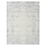 2' X 5' Gray Abstract Washable Non Skid Area Rug