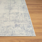 2' x 3' Gray Abstract Washable Non Skid Area Rug