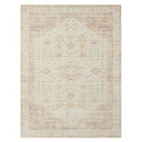 2' X 5' Beige Abstract Washable Non Skid Area Rug