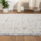 8' x 10' Gray Medallion Washable Non Skid Area Rug