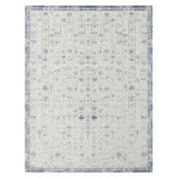 2' X 5' Gray Abstract Washable Non Skid Area Rug