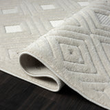 5' x 7' Ivory Geometric Area Rug