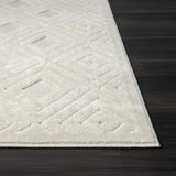 5' x 7' Ivory Geometric Area Rug