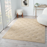 8' x 10' Ivory Geometric Area Rug