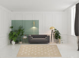 8' x 10' Beige Geometric Area Rug