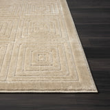 5' x 7' Beige Geometric Area Rug