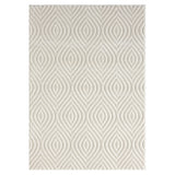 5' x 7' Ivory Trellis Area Rug