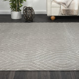 8' x 10' Beige Trellis Area Rug