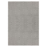 5' x 7' Gray Trellis Area Rug