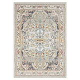 5' x 7' Ivory Abstract Area Rug