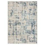 8' Gray Abstract Runner Rug