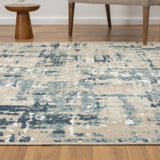 5' x 7' Gray Abstract Area Rug