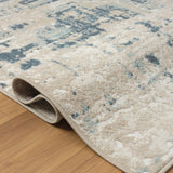 8' x 10' Gray Abstract Area Rug