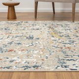 5' x 7' Gray Abstract Area Rug