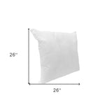 24" X 24" White Polyester Blown Seam Down Pillow Insert