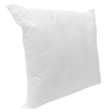 22" X 22" White Polyester Blown Seam Pillow Insert