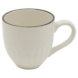 Orange and White Sixteen Piece Round Leaves Ceramic Service For Four Dinnerware Set