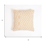 16" X 16" White Check Cotton Pillow Cover