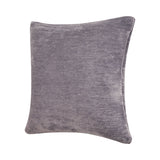 20" X 20" Gray Chenille Zippered Pillow