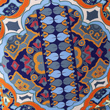 Set of Two 16" X 16" Blue and Green Blown Seam Eclectic Indoor Outdoor Throw Pillow