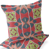 Set of Two 16" X 16" Gray and White Butterfly Blown Seam Floral Indoor Outdoor Throw Pillow