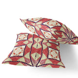 Set of Two 16" X 16" Yellow and White Blown Seam Eclectic Indoor Outdoor Throw Pillow