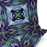 Set of Two 16" X 16" Green and Pink Blown Seam Floral Indoor Outdoor Throw Pillow