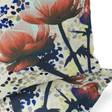 Set of Two 16" X 16" Blue and Yellow Butterfly Blown Seam Floral Indoor Outdoor Throw Pillow
