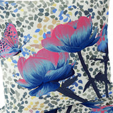 Set of Two 16" X 16" Gray and Yellow Butterfly Blown Seam Floral Indoor Outdoor Throw Pillow