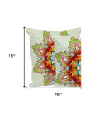 Set of Three 16" Pink and White Geometric Indoor Outdoor Throw
