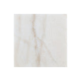 Set of Two 22" Silver and White Marble Nested Tables