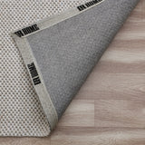 9' x 12' Gray Wool Striped Hand Woven Area Rug