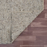 5' x 8' Gray Wool Hand Woven Area Rug