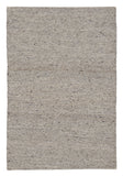 8' x 10' Gray Wool Hand Woven Area Rug