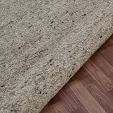 8' x 10' Gray Wool Hand Woven Area Rug