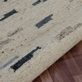 8' x 10' Gray Wool Hand Woven Area Rug