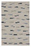 9' x 12' Blue Wool Abstract Hand Woven Area Rug