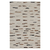 8' x 10' Brown Wool Abstract Hand Woven Area Rug