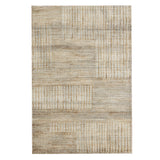 5' x 8' Brown Striped Hand Woven Area Rug
