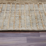 5' x 8' Brown Striped Hand Woven Area Rug