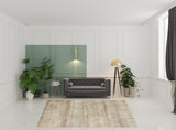 8' x 10' Brown Striped Hand Woven Area Rug