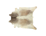 5' x 7' Brown and White Cowhide Hand Knotted Area Rug