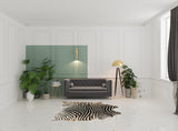 5' x 7' Brown and Black Cowhide Hand Knotted Area Rug